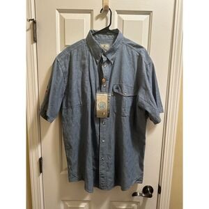 NWT 2011 Beretta L Sky Blue Cotton TM Short Sleeve Shooting Shirt See Pics/desc